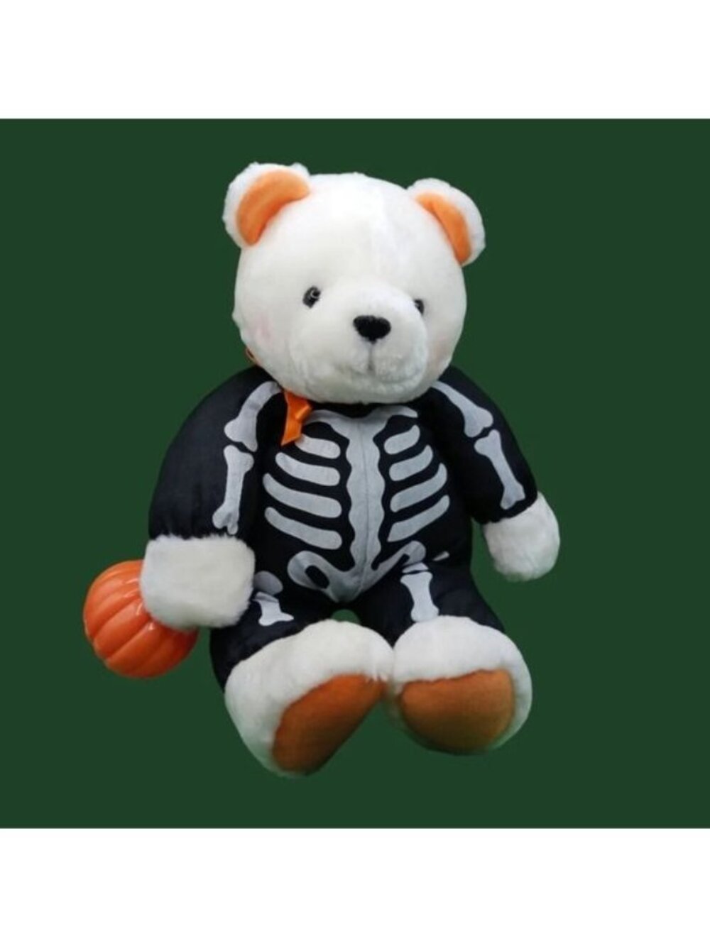 Hallmark Brandon bear glow trick or treat skeleton plush bear "14"tall